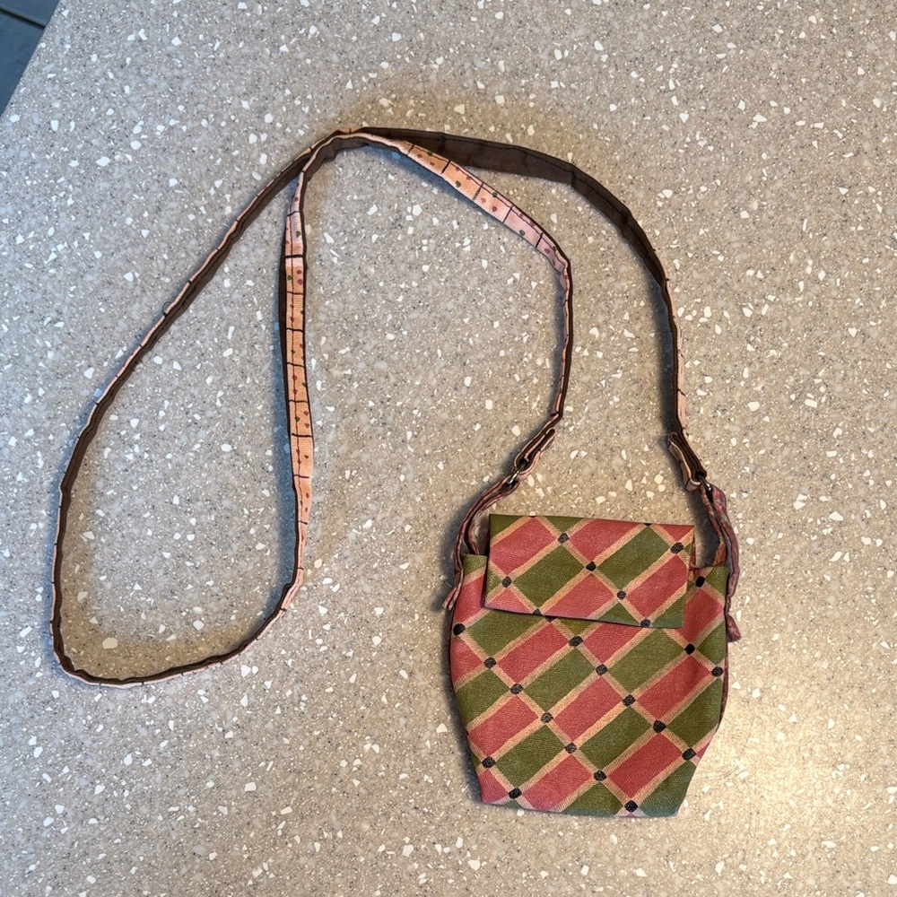 Stylish Hand Painted Checkered Women's Bag